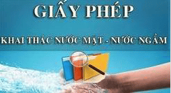 Giấy phép khai thác nước